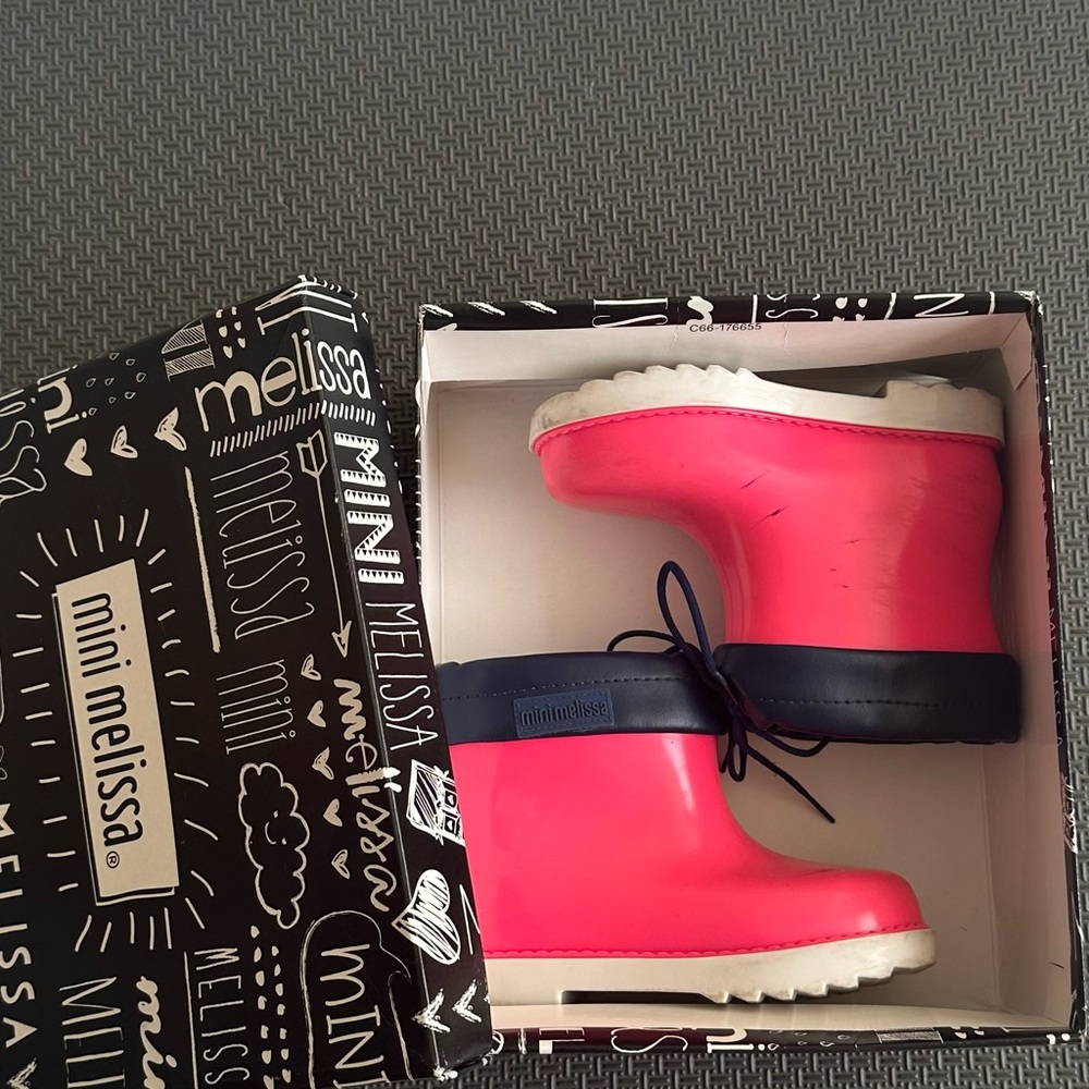 Mini melissa boots for girls size 9